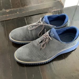 Cole Haan Mens 10 1/2, used, blue bottom and light blue/grayish top